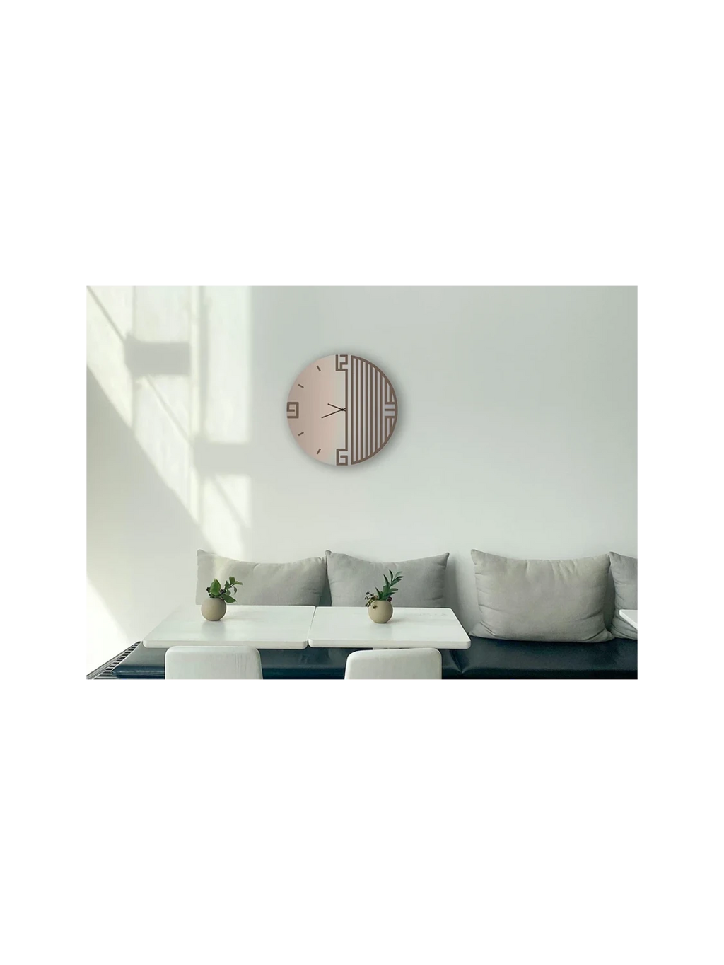 Orologio specchio rame e bronzo d. 60cm | Rohome | Rohome
