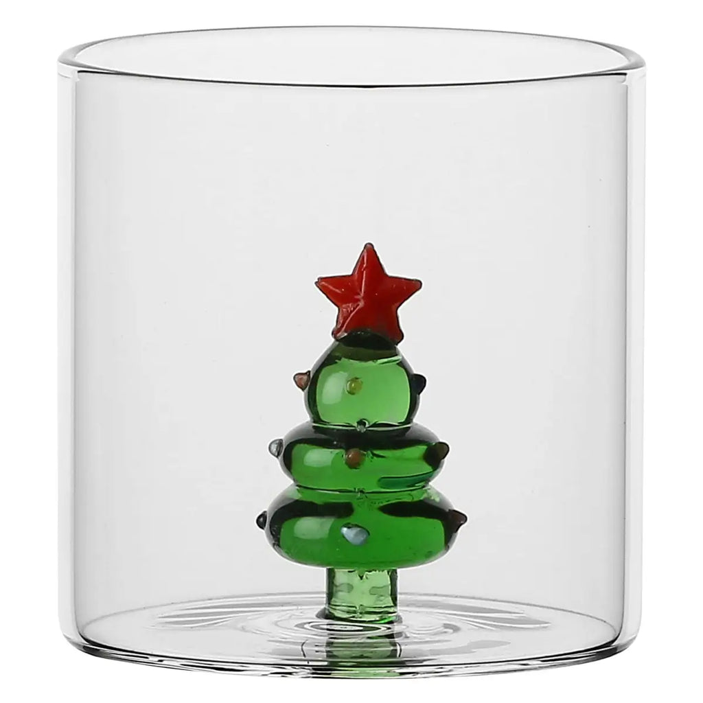 Thun - Set 2 bicchieri con albero di natale linea sorprese di Natale | Rohome