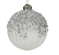 Palla di natale in vetro d.8cm tonda trasparente opaca | Rohome | Rohome