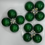 Palla di natale in vetro green | Rohome