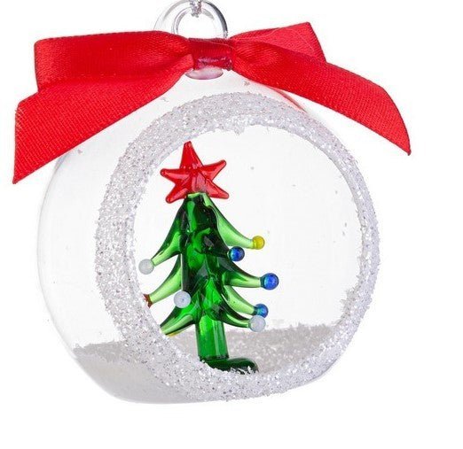 Palla di Natale vetro con soggetto all'interno | Rohome | Rohome