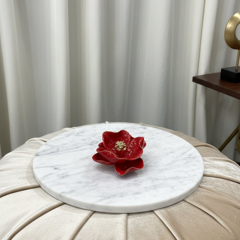 Bomboniera peonia piccola in ceramica capodimonte assortita | Rohome