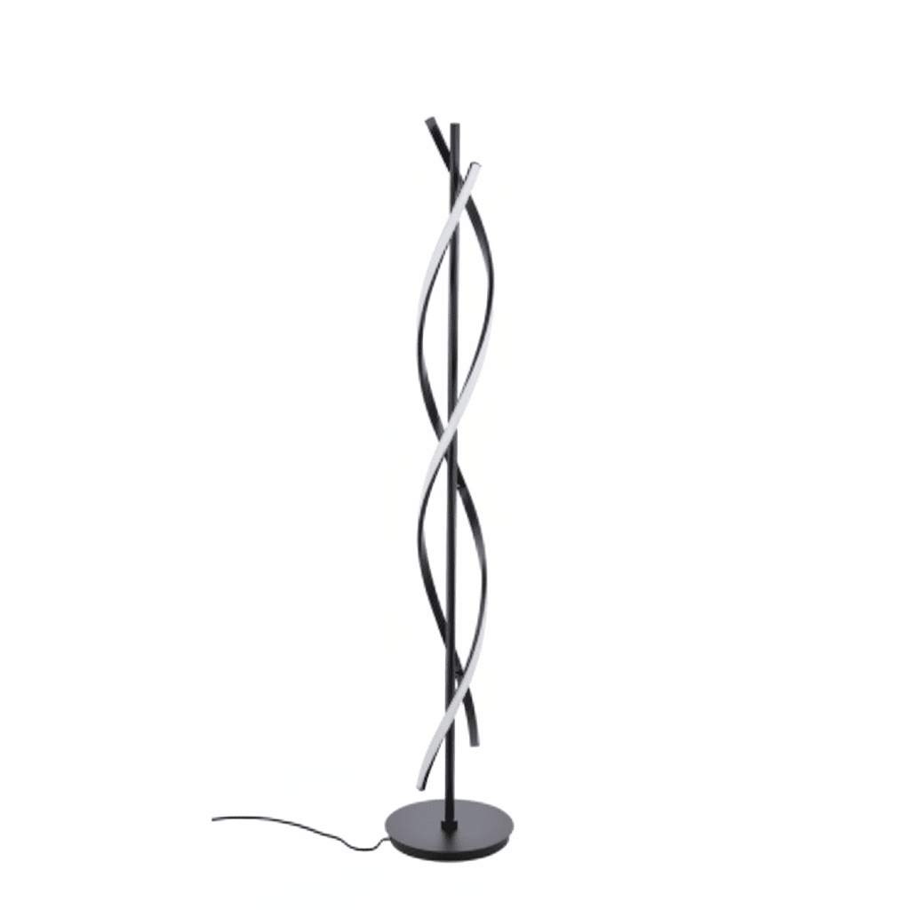 Piantana Alken in metallo nero H .154cm | Rohome | Rohome