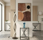 Piantana Alken in metallo nero H .154cm | Rohome | Rohome
