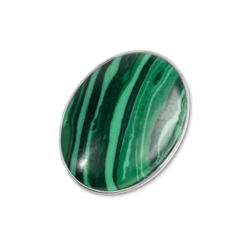 Marlù - Piastrina ovale in pietra verde changy | Rohome