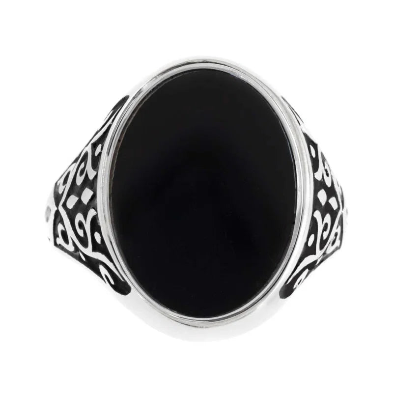 Marlù - Piastrina ovale smalto nero changy | Rohome
