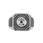 Marlù - Piastrina quadrata carpe diem con zircone nero changy | Rohome