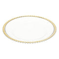 Piatto da portata con perline dorate d.32 cm | Rohome | Rohome