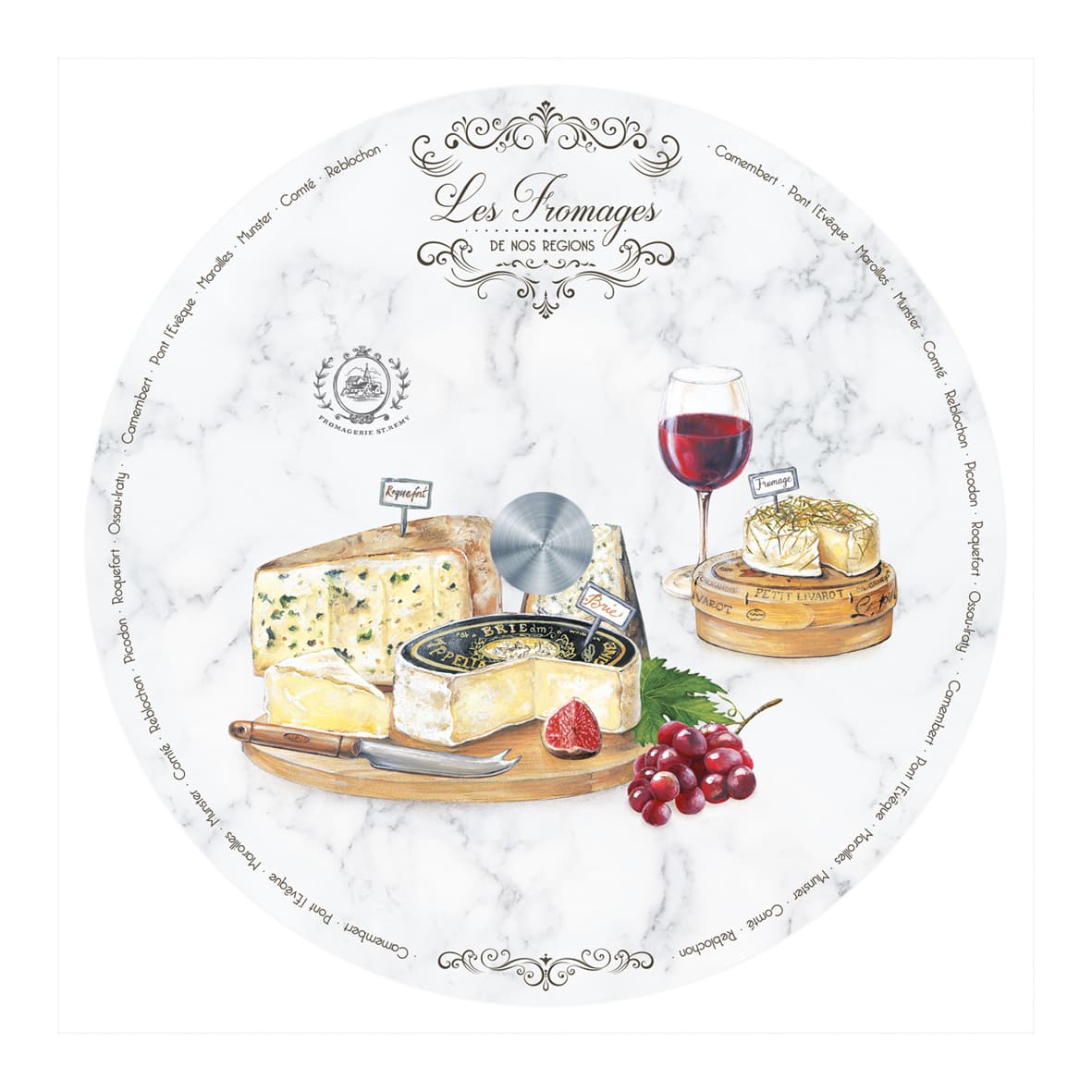 Piatto girevole in vetro per aperitivo | Rohome - Rohome