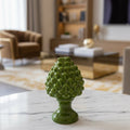 Pigna artigianale Verus Verde foglia h 11cm | Rohome | Rohome