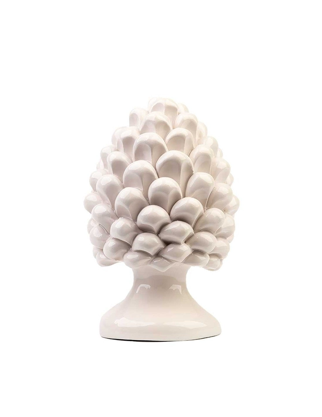 Verus - Pigna in ceramica h20cm bianco lucido| Rohome