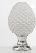 Pigna in ceramica h.35cm bianca ed argento | Rohome | Rohome