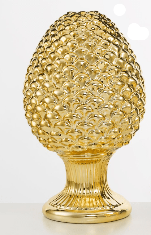 Pigna in ceramica h.35cm oro | Rohome | Rohome