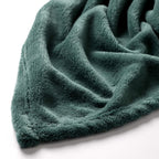 Plaid in velluto verde petrolio 200 cm | Rohome