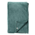 Plaid in velluto verde petrolio 200 cm | Rohome