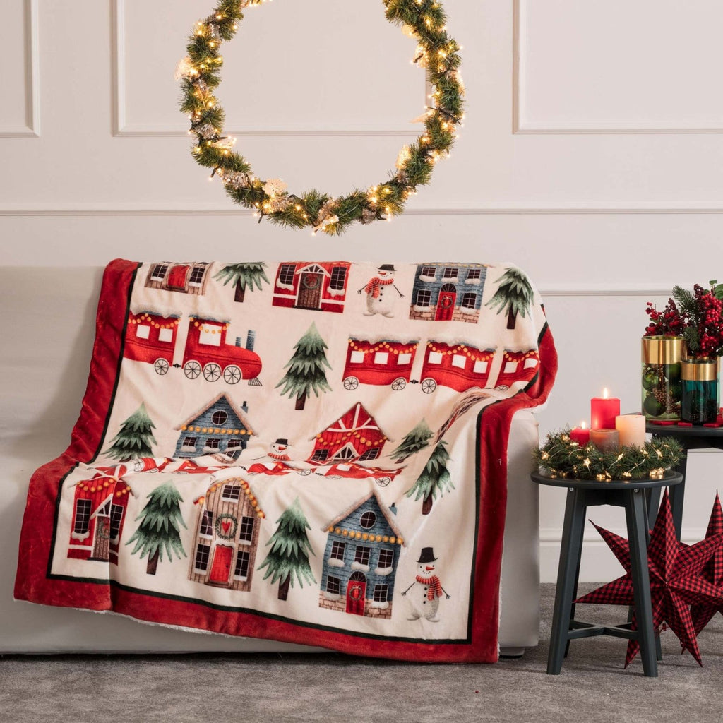 Plaid Natalizio con diversi soggetti 130x160 | Rohome | Rohome
