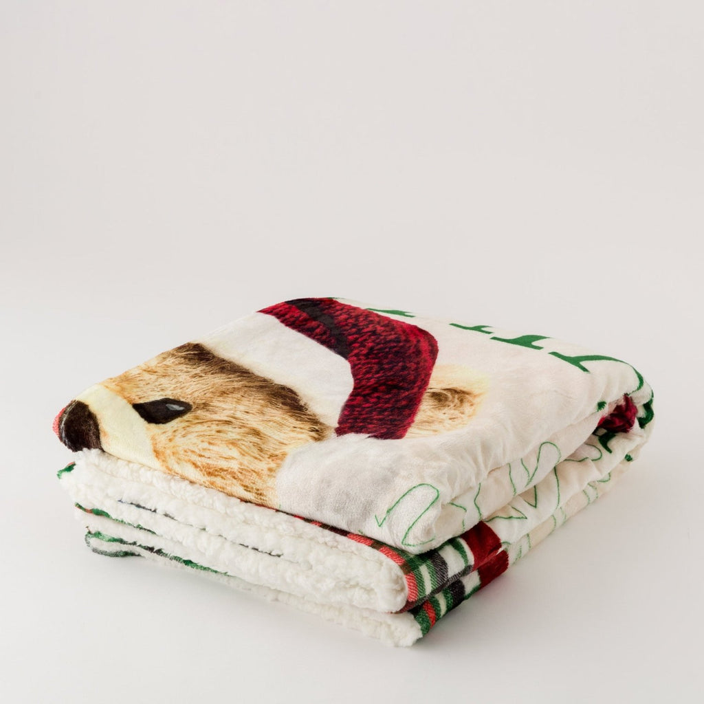 Plaid Natalizio con diversi soggetti 130x160 | Rohome | Rohome