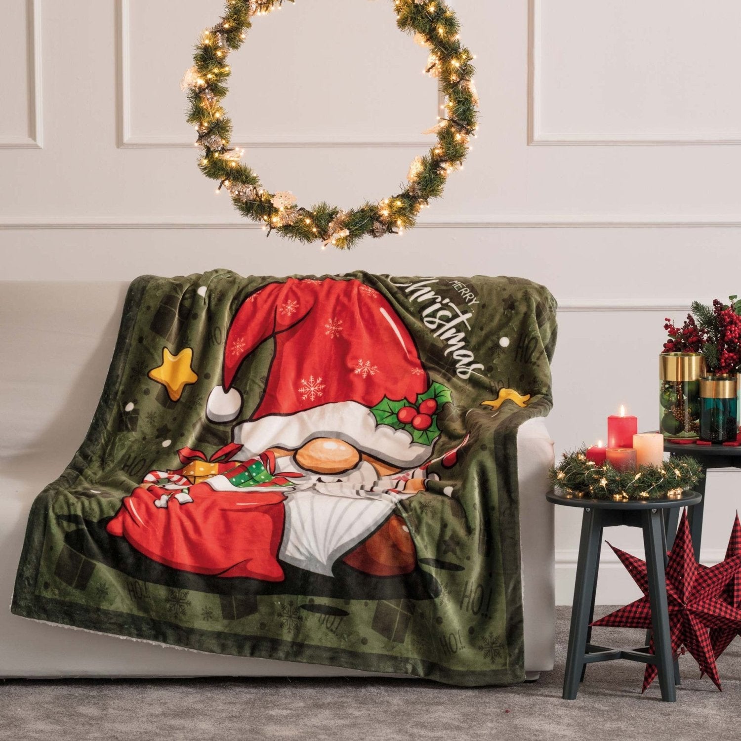 Plaid Natalizio con diversi soggetti 130x160 | Rohome | Rohome
