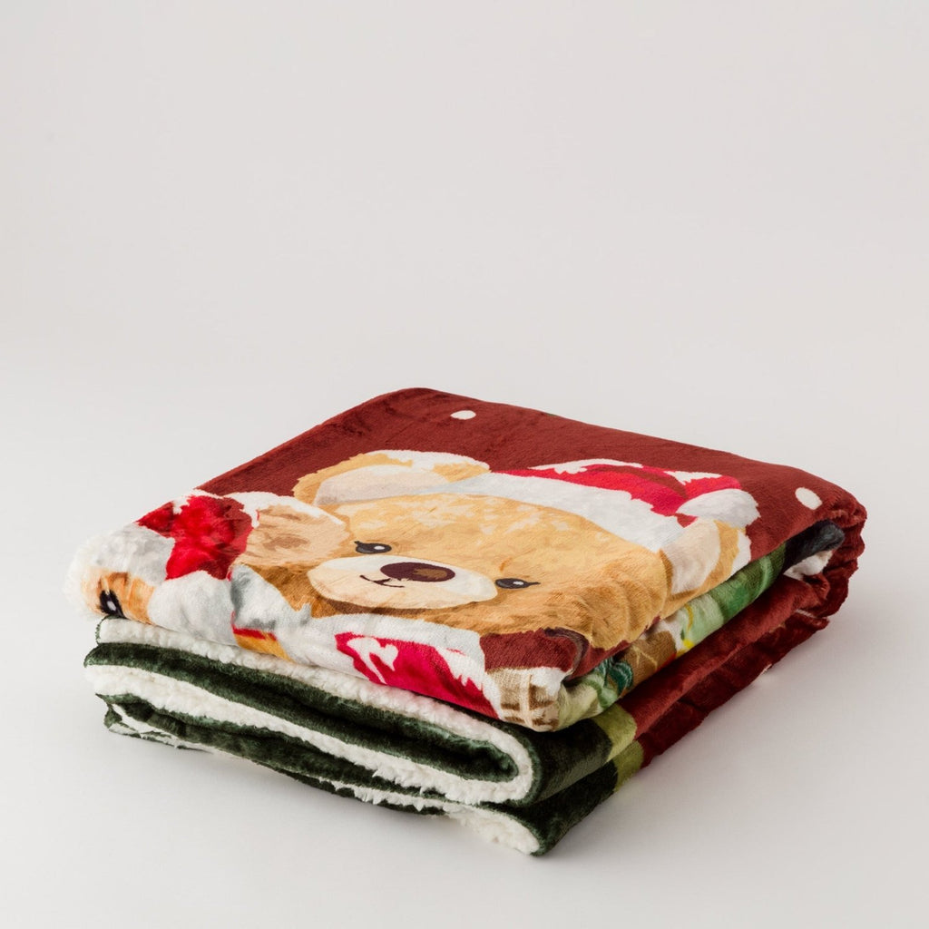 Plaid Natalizio con diversi soggetti 130x160 | Rohome | Rohome
