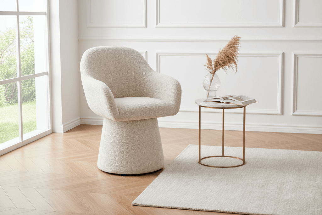 Poltrona girevole antara beige | Rohome | Rohome