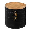 Porta cotone effetto marmo colore nero | Rohome | Rohome