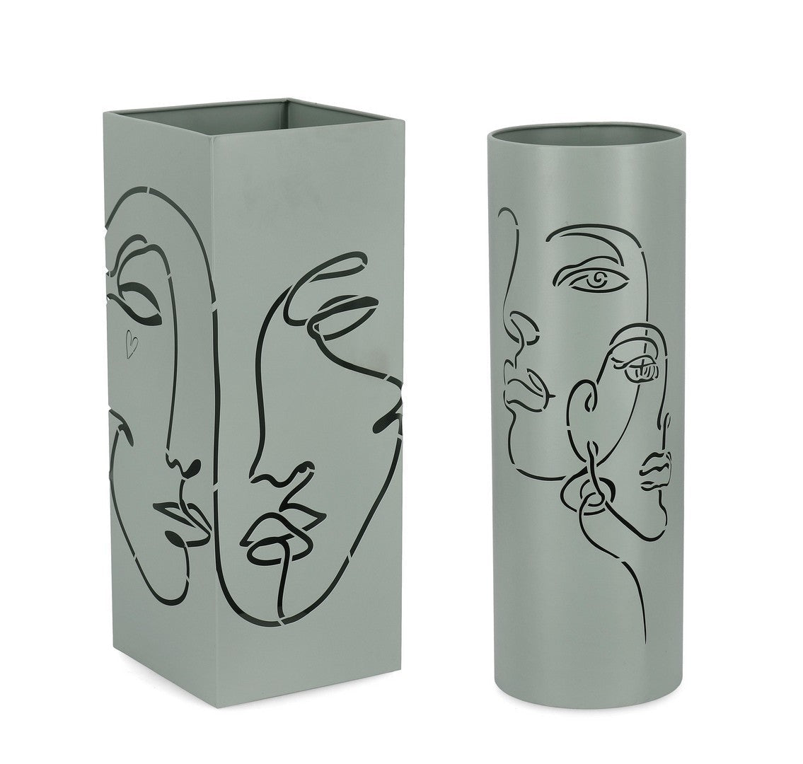 Porta ombrello Evans verde in acciaio | rohome | Rohome