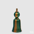Portacandela con nappa gold green H. 35 cm | Rohome | Rohome