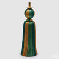Portacandela con nappa gold green H. 45 cm | Rohome | Rohome