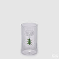 Portacandela EDG con pino interna in vetro h.16 cm | Rohome | Rohome