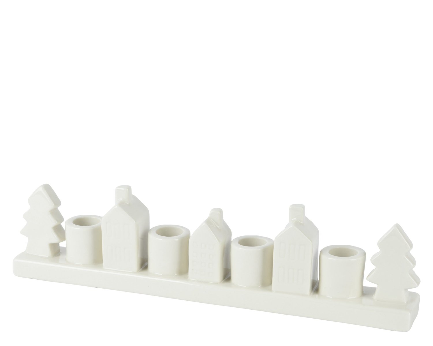 Portacandela in porcellana 4 slot per candele | Rohome | Rohome