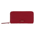 Portafogli con chiusura zip in ecopelle bordeaux | Rohome | Rohome