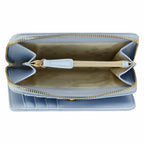 Portafoglio Thun in ecopelle donna azzurro con zip around piccolo | Rohome - Rohome
