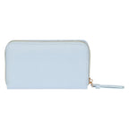 Portafoglio Thun in ecopelle donna azzurro con zip around piccolo | Rohome - Rohome