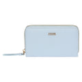 Portafoglio Thun in ecopelle donna azzurro con zip around medio | Rohome | Rohome