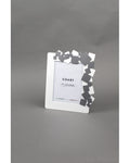 Portafoto materia bianco e ghisa 15x20cm  | Rohome