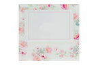 Portafoto in vetro decoro fiori 18z17cm | Rohome | Rohome