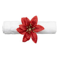 Set 2 Portatovaglioli stella di natale rosso | Rohome | Rohome