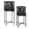 Portavaso cache - pot in metallo a foglia nero | rohome | Rohome