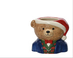 Portavaso Natalizio Orsetto con Cappello di Babbo Natale | rohome | Rohome