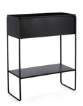 Portavaso rettangolare in metallo nero | Rohome | Rohome