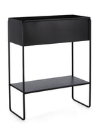 Portavaso rettangolare in metallo nero | Rohome - Rohome