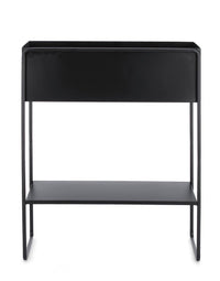 Portavaso rettangolare in metallo nero | Rohome - Rohome