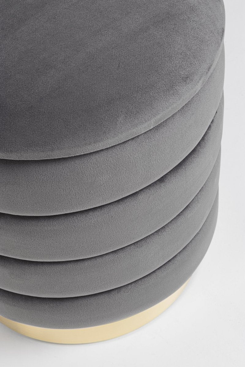 Pouf contenitore arin grigio | Rohome | Rohome