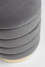 Pouf contenitore arin grigio | Rohome | Rohome