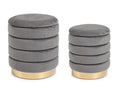 Pouf contenitore arin grigio | Rohome