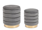 Pouf contenitore arin grigio | Rohome | Rohome
