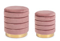 Pouf contenitore arin rosa antico | rohome | Rohome