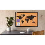 Tela stampata con mappamondo  | Rohome