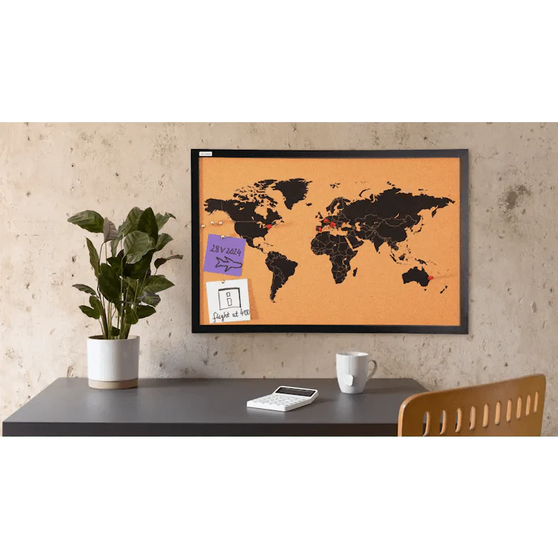 Tela stampata con mappamondo  | Rohome