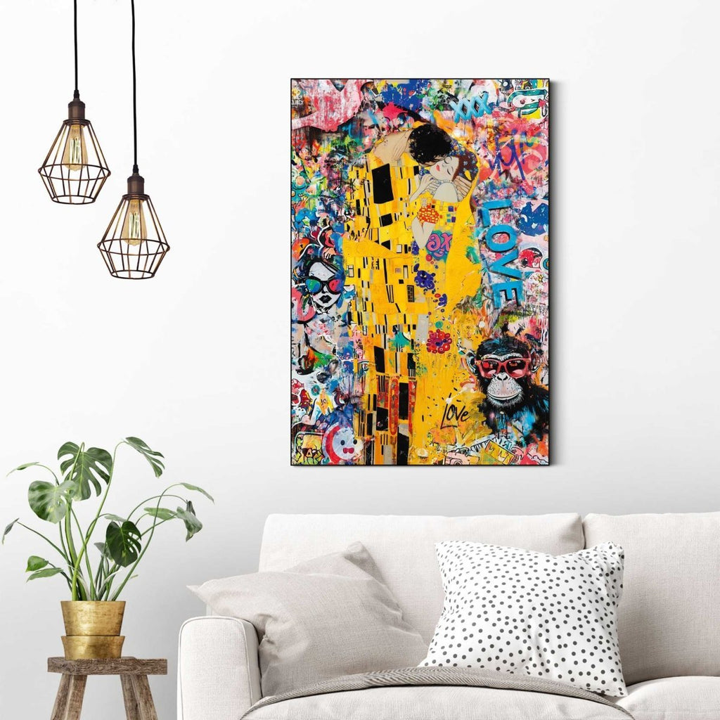 Quadro stampa di alta qualità modern kiss 60x90cm | Rohome | Rohome